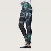 Leggings Floral Rose noir (Gauche)