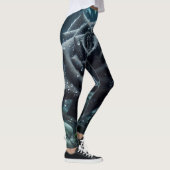 Leggings Floral Rose noir (Droite)