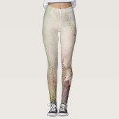Leggings Floral rose tropical blanc (Devant)