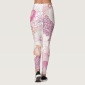 Leggings Floral Sans Couture (Dos)