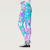 Leggings Floral sur bleu (Gauche)