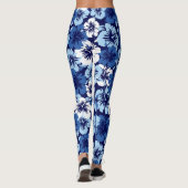 Leggings Floral tropical hawaïen de ketmie épique (Dos)