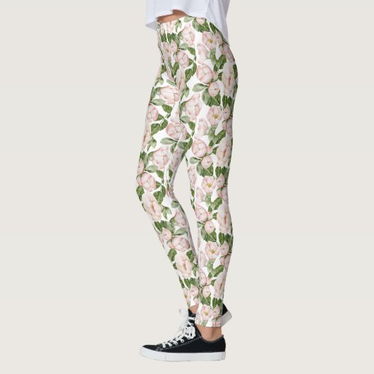 Leggings Floral vert rose (Gauche)