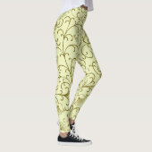 Leggings Floral Vintage : Belle illustration de fond (Droite)