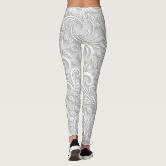 LEGGINGS "FLORALE DE NOËL EN 3D" (Dos)