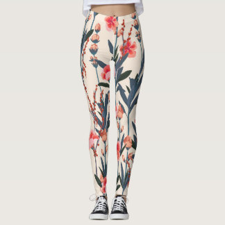 Leggings Florales de jardin : Vintage botanique tropical