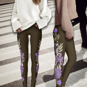 Leggings Florales festives de fleurs magiques