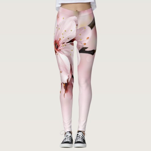 leggings florat moderne black chic hipster photo (Devant)