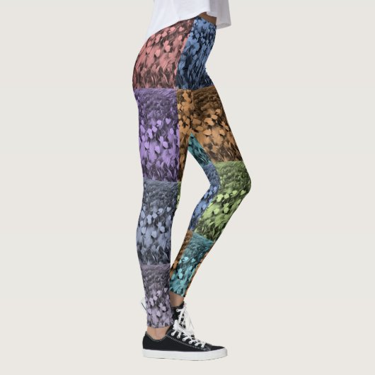 Leggings floraux Abstraits multicolores (Droite)