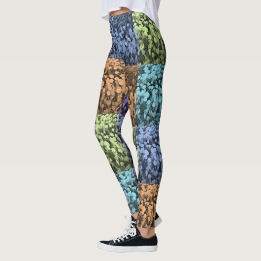 Leggings floraux Abstraits multicolores (Gauche)