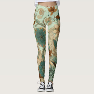 Leggings floraux Art nouveau