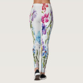 LEGGINGS FLORAUX BLANCS (Dos)