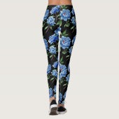 Leggings floraux bleus (Dos)
