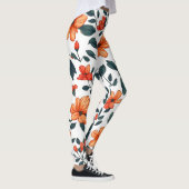 Leggings Floraux Botaniques Colorés (Droite)