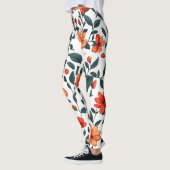 Leggings Floraux Botaniques Colorés (Gauche)