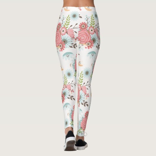Leggings floraux colorés (Dos)