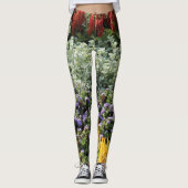 Leggings floraux colorés, M (Devant)