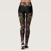 Leggings floraux de fraise Boho (Dos)