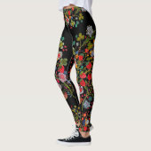 Leggings floraux de fraise Boho (Gauche)
