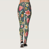 Leggings floraux du jardin de printemps (Dos)