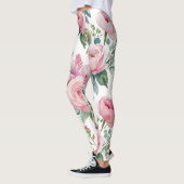 Leggings floraux élégants - élégant et confortable (Gauche)