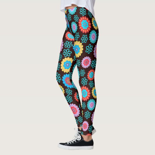 Leggings floraux et colorés (Gauche)