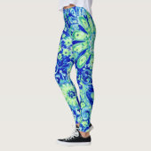 Leggings floraux Fleurs sauvages bleus (Gauche)