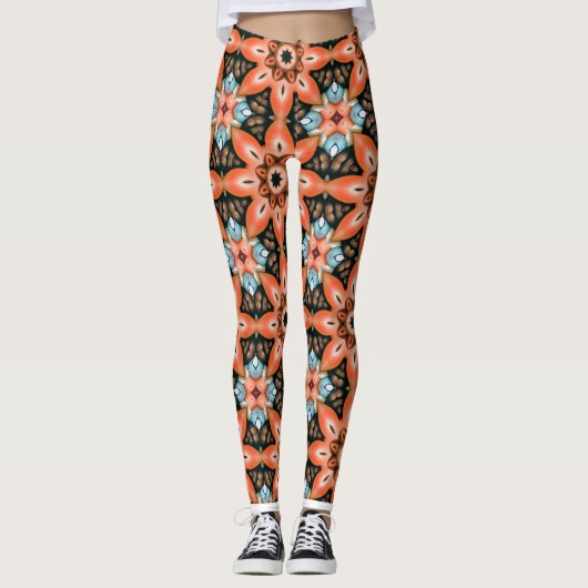 Leggings floraux floraux de Kaleidoscope (Devant)