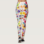 Leggings floraux modernes (Dos)