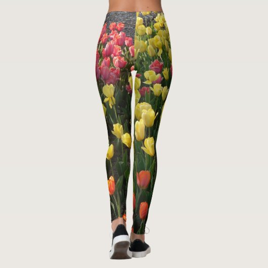 Leggings floraux multicolores (Dos)
