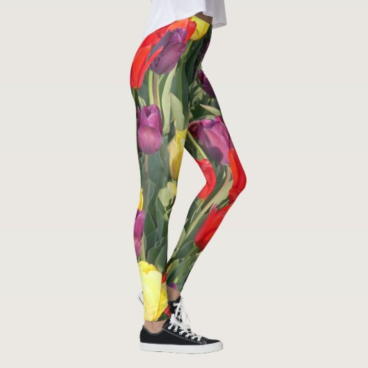 Leggings floraux multicolores (Droite)
