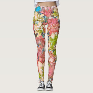 Leggings floraux multicolores (Beauté)