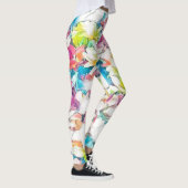 Leggings floraux multicolores (flottants) (Droite)