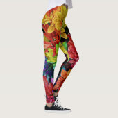 Leggings floraux multicolores vibrants (Droite)