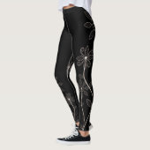 Leggings floraux noirs (Gauche)