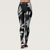 Leggings floraux noirs (Dos)
