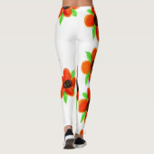 Leggings floraux orange (Dos)