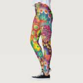 Leggings floraux personnalisés (Gauche)