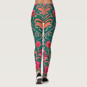 Leggings floraux pour femmes (Dos)
