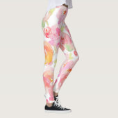 Leggings floraux roses modernes Sassy (Droite)