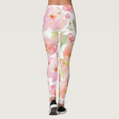 Leggings floraux roses modernes Sassy (Dos)