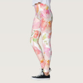 Leggings floraux roses modernes Sassy (Gauche)
