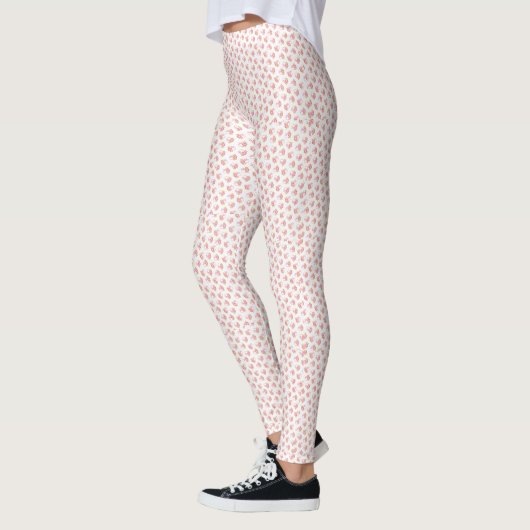 Leggings floraux roses tendance (Gauche)