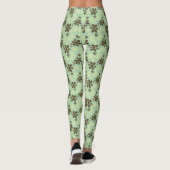 Leggings floraux verts tropicaux (Dos)