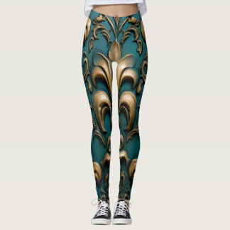 Leggings floraux vintages