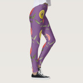 Leggings floraux violets (Droite)