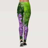 Leggings Floraux violets élégants lilas violet (Dos)