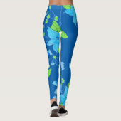 Leggings Flore bleu clair (Dos)