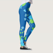 Leggings Flore bleu clair (Droite)