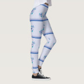 Leggings Flore Bleue Accentué (Droite)